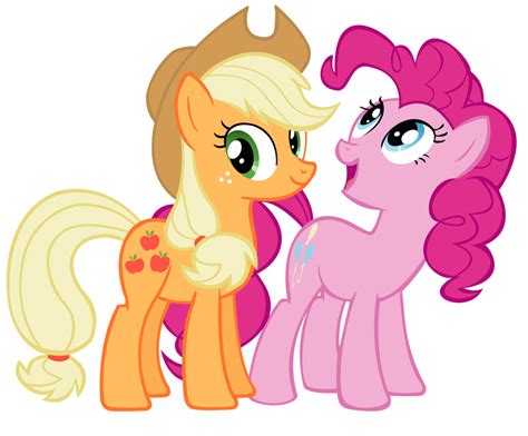 applejack and pinkie pie